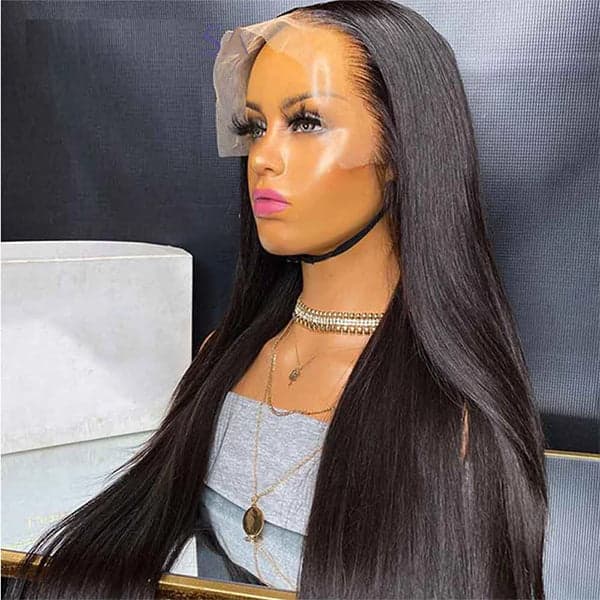 Luxury Single Donor Silky Straight 13X4 Full Frontal Wig 34''
