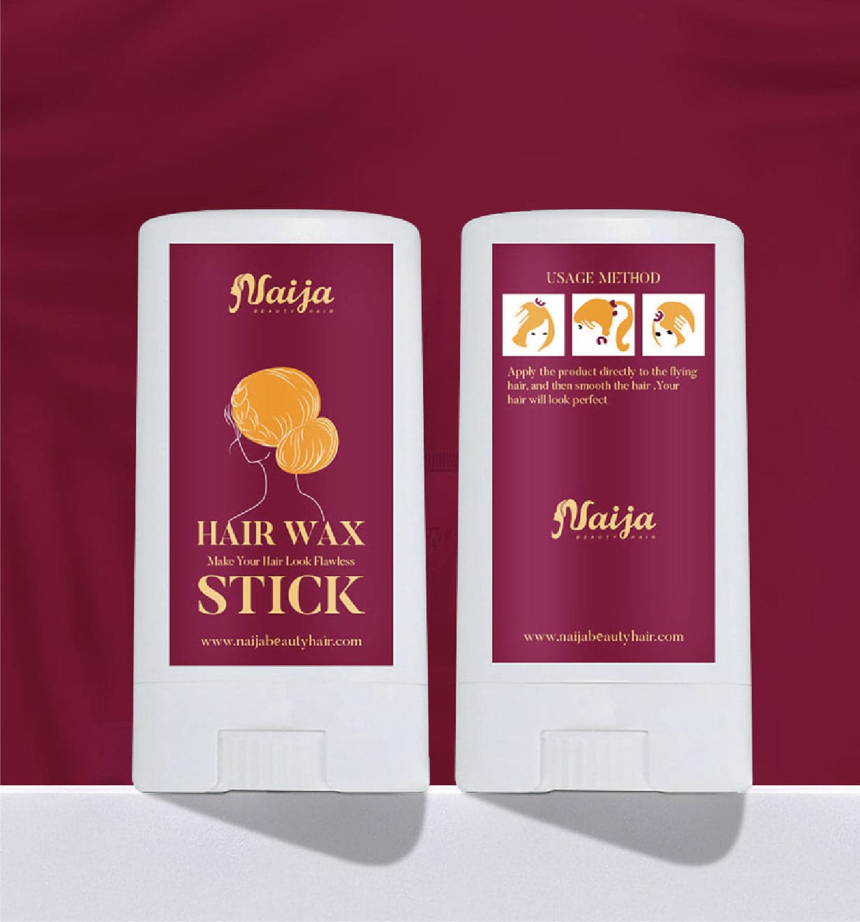 Naijabeautyhair Flyaway Tamer Hair Wax Stick