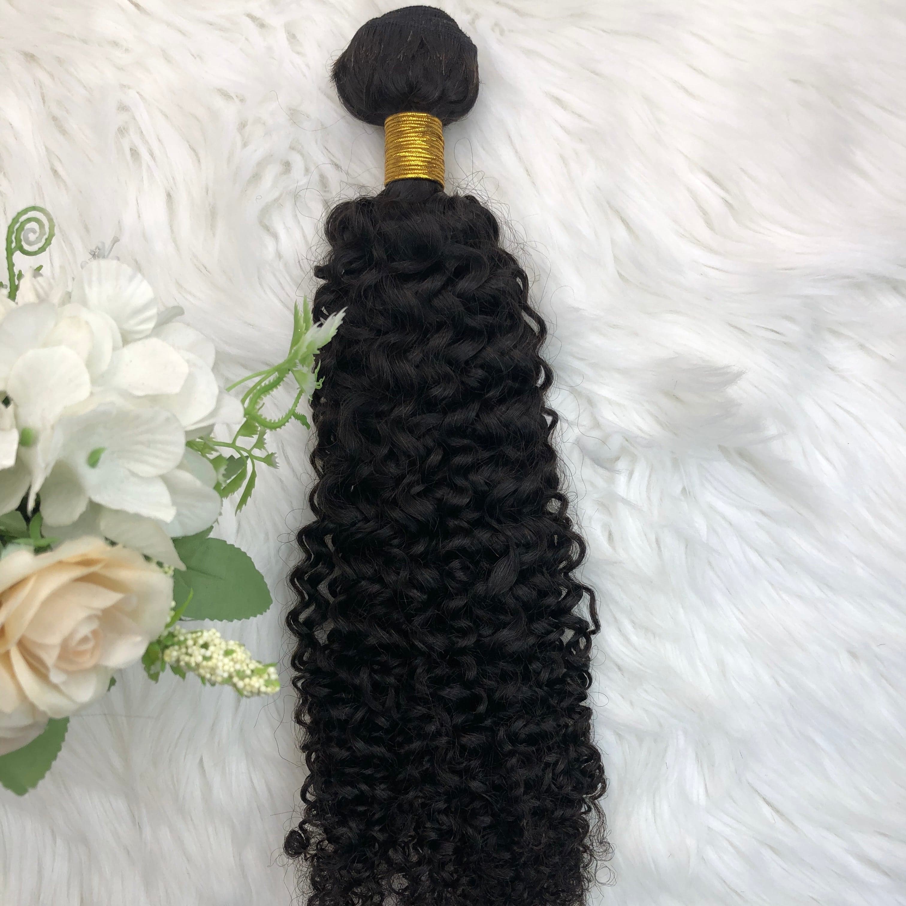 Kinky curly 100% Virgin Human Hair Curly Bundles
